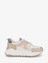 Baskets compensées multi-matières - Beige - 1