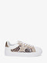 Sneakers en simili à détail étoile - Blanc - 1