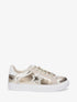 Sneakers en simili à détail étoile - Or - 1