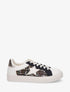 Sneakers en simili à détail étoile - Noir - 1