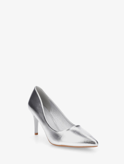 Escarpins classiques en simili - Argent - 2