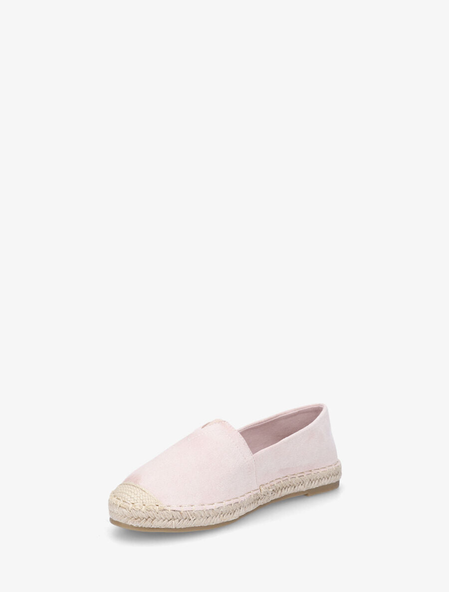 Espadrilles unies en suédine - Rose - 3