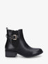 Bottines en simili style chelsea à boucle - Noir - 5
