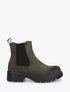 Bottines élastiquées en suédine - Kaki - 5
