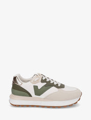 Sneakers à blocs colorés dépareillés - Kaki - 5
