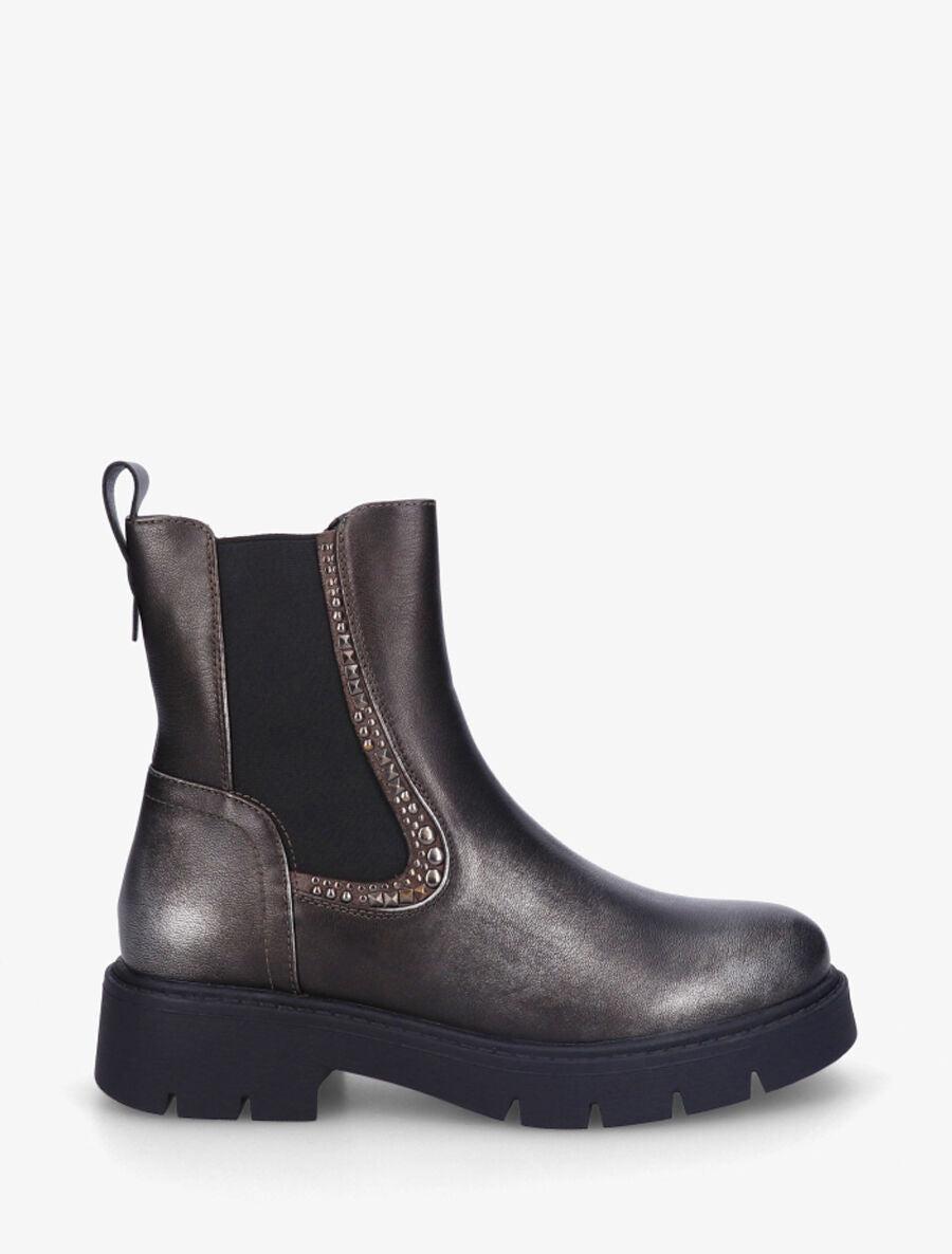Chelsea boots à chevilles ornées de clous - Anthracite - 1