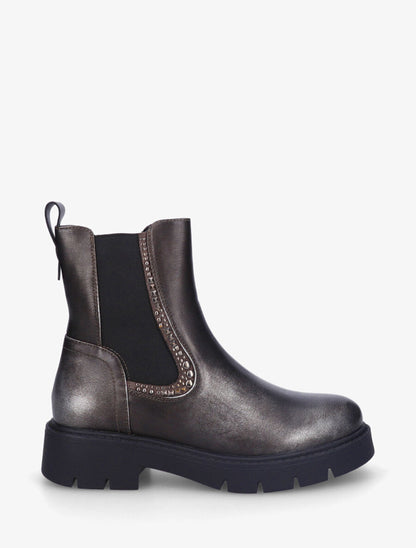 Chelsea boots à chevilles ornées de clous - Anthracite - 1