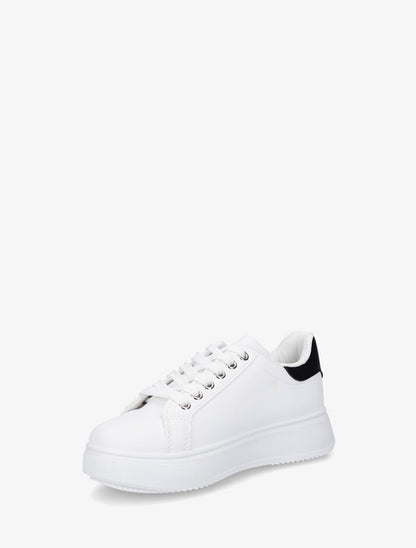Sneakers en simili à flocage amour et coeur pailleté - Noir - 3