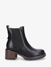 Bottines unies style chelsea - Noir - 1