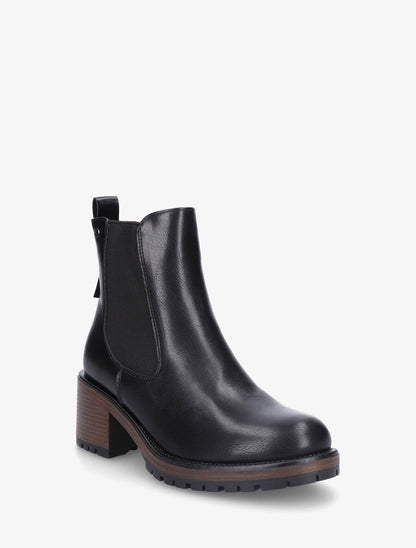 Bottines unies style chelsea - Noir - 2