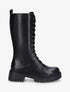 Bottines montantes à lacets - Noir - 1