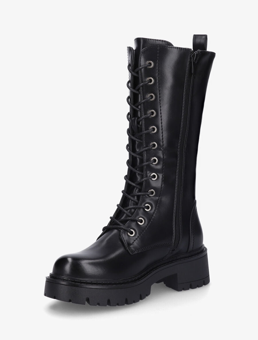 Bottines montantes à lacets - Noir - 3