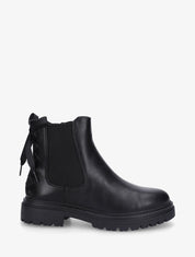 Bottines élastiquées à empiècement bijoux strassé - Noir - 5