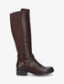 Bottes unies élastiquées - Chocolat - 5