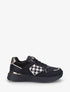 Sneakers à imprimé python et pied de poule - Noir - 5