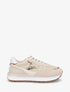 Sneakers en simili à détail irisé - Beige - 1