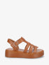 Sandales à plateforme style spartiates - Camel - 1