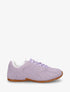 Sneakers plates unies effet nubuck - Lilas - 1