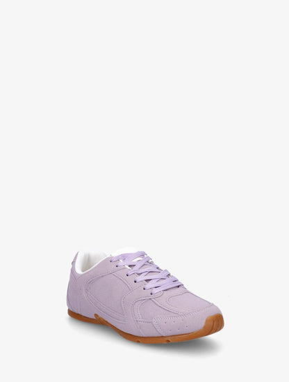 Sneakers plates unies effet nubuck - Lilas - 2