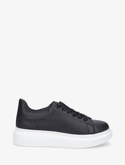 Sneakers classiques en simili - Noir - 1