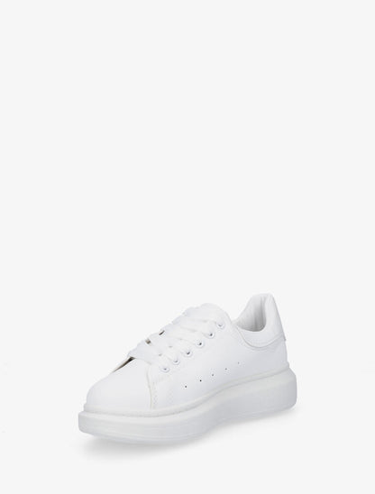 Sneakers classiques en simili - Blanc - 3