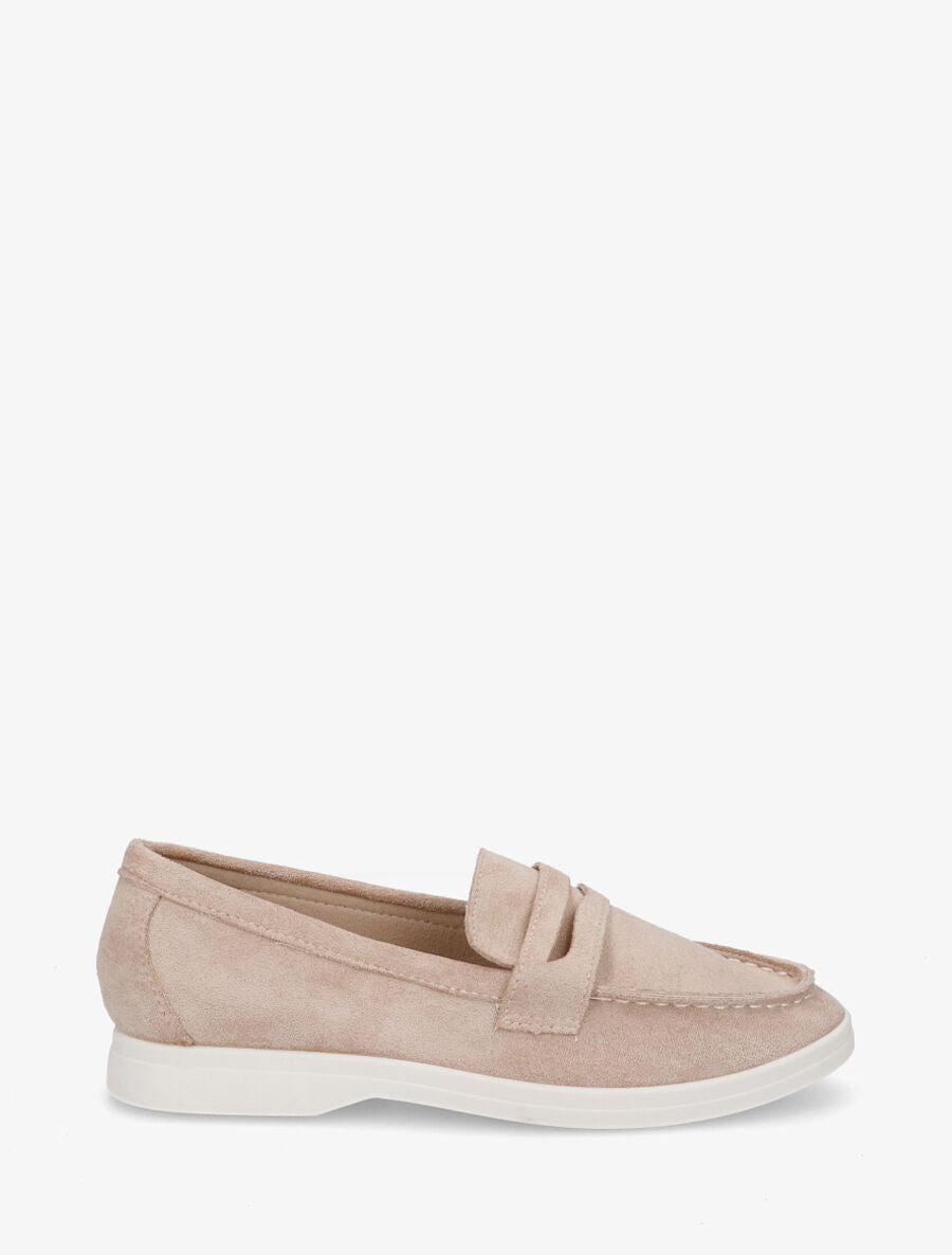 Mocassins en suédine - Taupe - 5