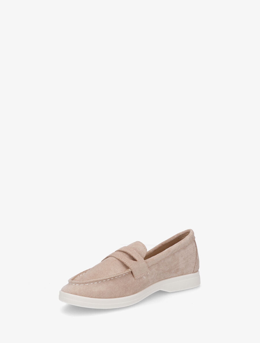 Mocassins en suédine - Taupe - 3