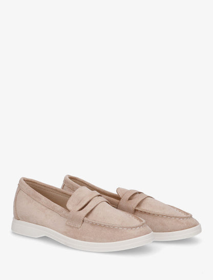 Mocassins en suédine - Taupe - 4