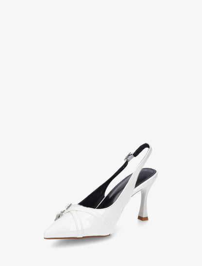 Escarpins pointus brides croisées - Blanc - 3