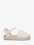 Espadrilles plates en crochet fantasie - Beige - 1