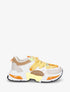 Baskets bi-matière à double laçages - Beige clair - 1