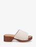 Mules style sabot en suédine - Beige - 1