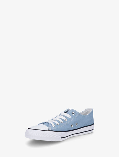 Baskets basiques en toile - Bleu denim - 3