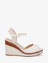 Sandales à talon et bout ouvert - Beige - 1