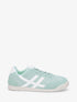 Sneakers plates à empiècement mesh - Vert d&