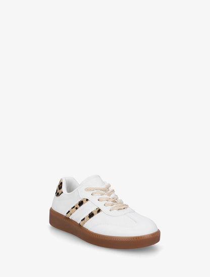 Sneakers en mesh et semelle en caoutchouc - Camel - 2