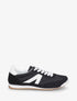 Sneakers en simili à languette texturée - Noir - 1