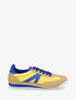 Sneakers en simili à languette texturée - Jaune - 5
