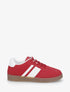 Sneakers color block à bandes contrastantes - Rouge - 1