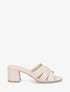 Mules en simili à talon - Beige - 1