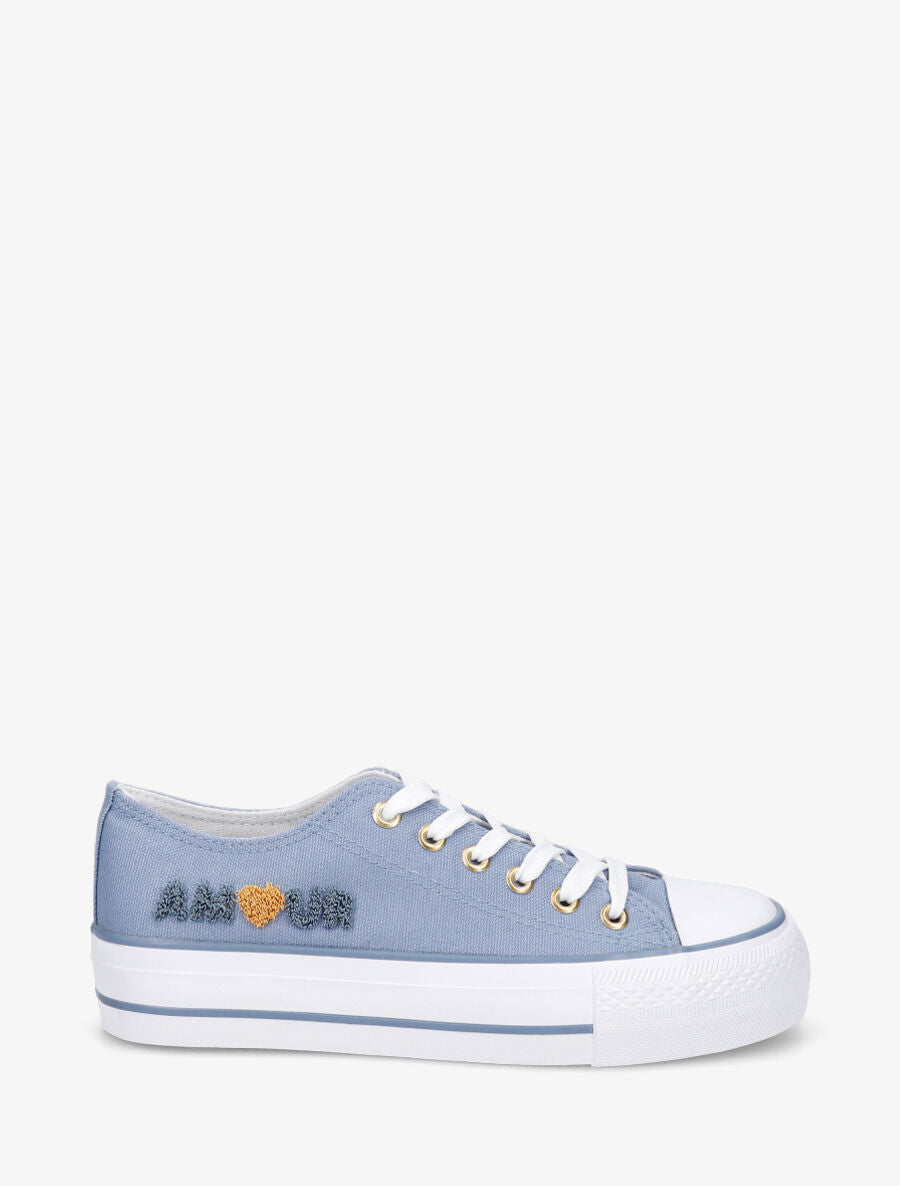 Tennis basse amour - Bleu clair - 1
