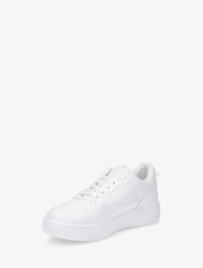 Baskets uni en simili - Blanc - 3