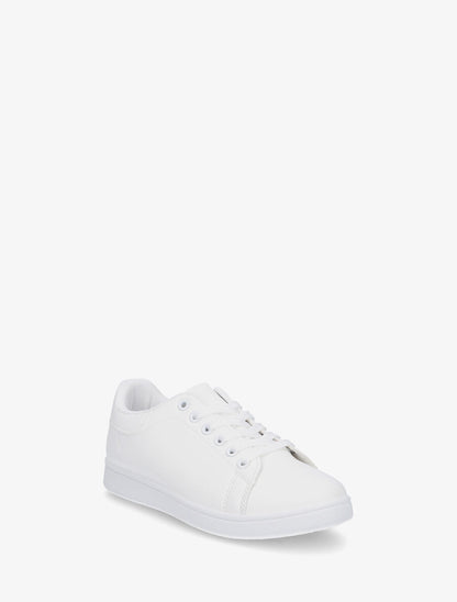Sneakers classiques en simili - Blanc - 2