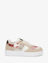 Sneakers à empiècement effet nubuck et détail irisé - Taupe - 1