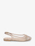 Ballerines plates en résille et suédine - Beige - 1
