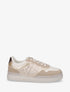 Baskets à empiècement léopard - Beige - 1