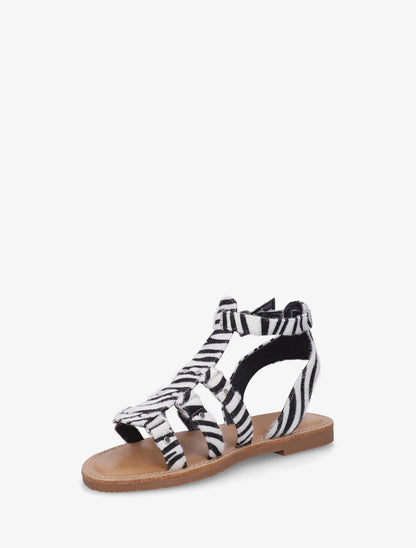 Nu-pieds cloutées style spartiate - Blanc - 3