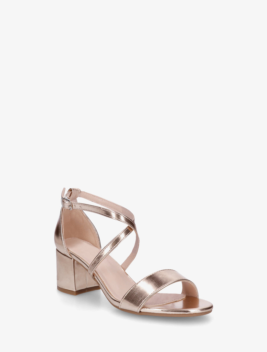 Sandales classiques à brides croisées - Rose gold - 2