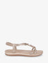 Sandales à bride élastiquée et perles - Or - 1