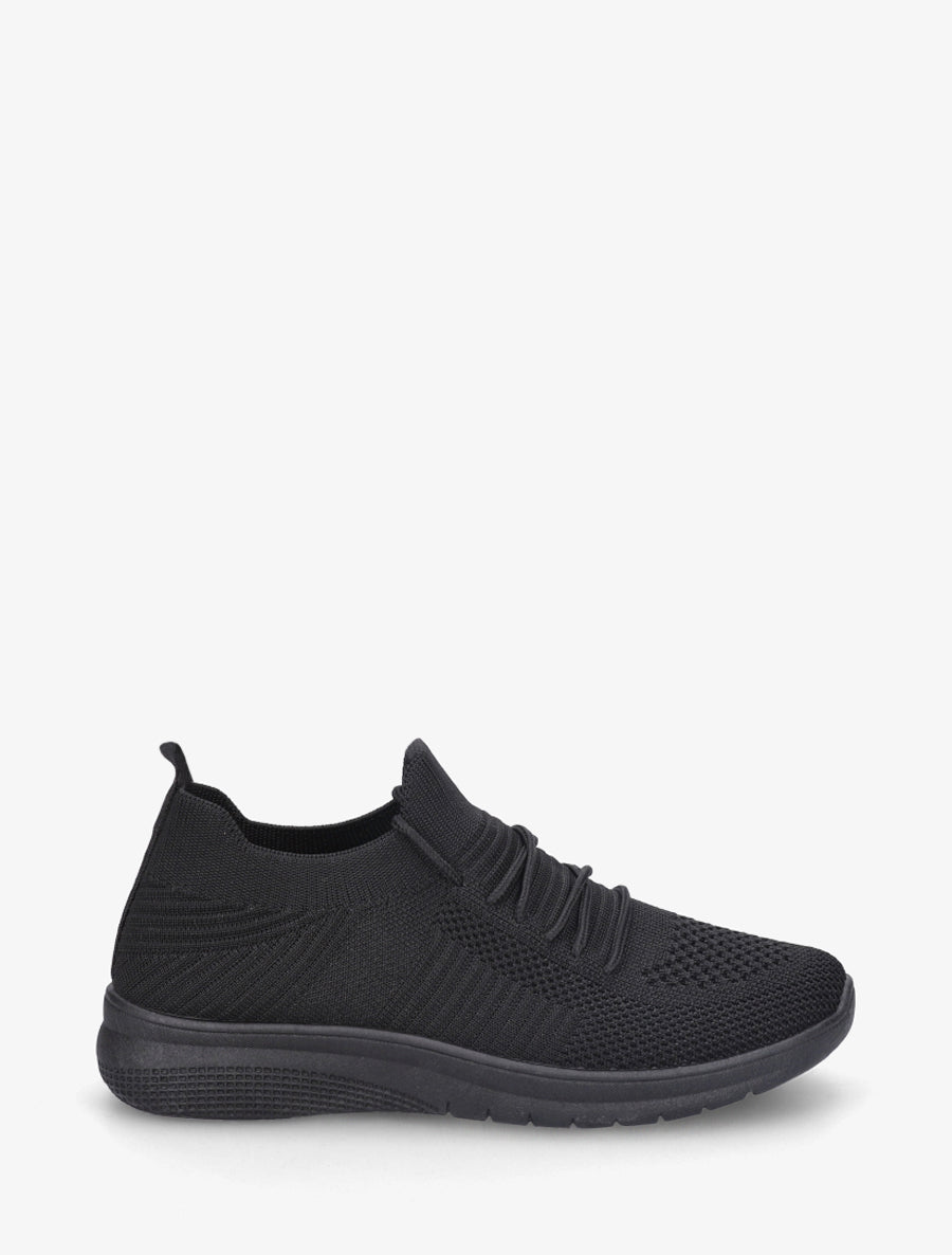 Baskets en mesh style running - Noir - 1